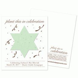 Plantable Bar Mitzvah Favor-Plantable Bar Mitzvah Favor