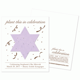 Plantable Bat Mitzvah Favor-Plantable Bat Mitzvah Favor