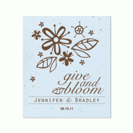 Plantable Celebration Grow Favor, Give-Plantable Celebration Grow seeded paper Favor, Give
