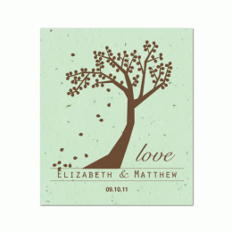 Plantable Celebration Grow Favor, Love-Plantable Celebration Grow Favor, Love seeded paper wedding favor