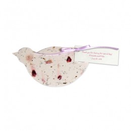 Plantable Dove Favor-Plantable Dove Favor, plan table, seed paper, favor favor, seed cards, bridal shower favors