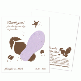 Plantable Flip Flop Pastel Favor-Plantable Flip Flop Pastel beach wedding favor