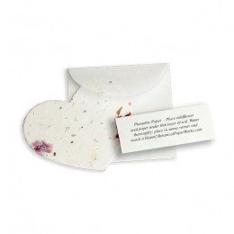Plantable Heart Note Favor-Plantable Heart Note Favor