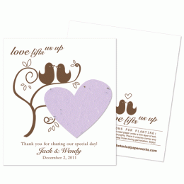 Plantable Love Birds Pastel Favor-Plantable Love Birds Pastel wedding favor