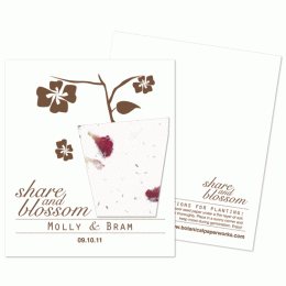 Plantable Share & Blossom Favor-Plantable Share & Blossom Favor