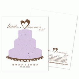 Plantable Sweet Love Pastel Favor-Plantable Sweet Love Pastel wedding favor