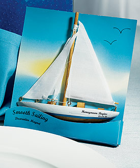 Smooth Sailing Sailboat Magnet Gift Favor (Set of 6)-Smooth Sailing Sailboat Magnet Gift Favor