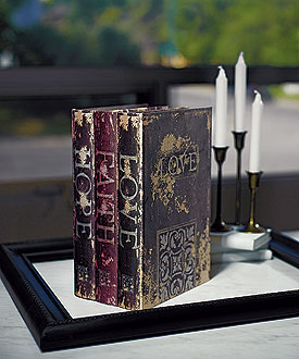 Stacked Antique Book Box Wedding Wishing Well-Stacked Antique Book Box Wedding Wishing Well