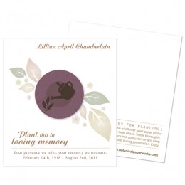 Gardener Memorial Cards-Gardener Memorial Cards
