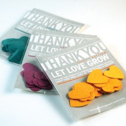 Modern Text Based Heart Confetti Favor-Modern Text Based Heart Confetti Favor