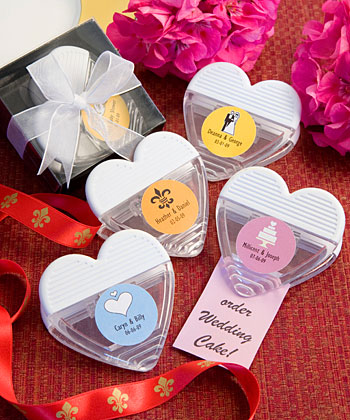Personalized Expressions Collection heart shaped magnetic memo clip favors-Personalized Expressions Collection heart shaped magnetic memo clip favors